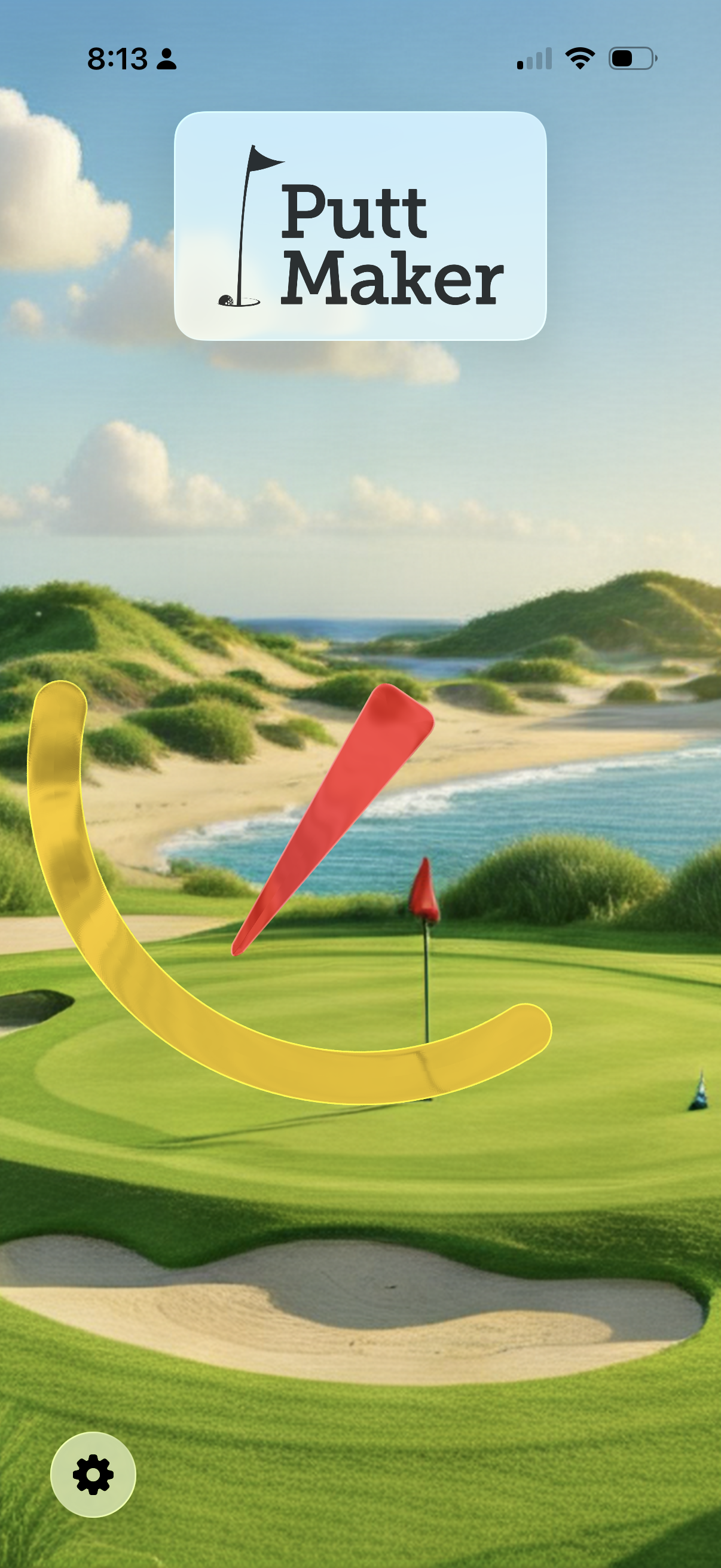 Putt Maker green reading interface