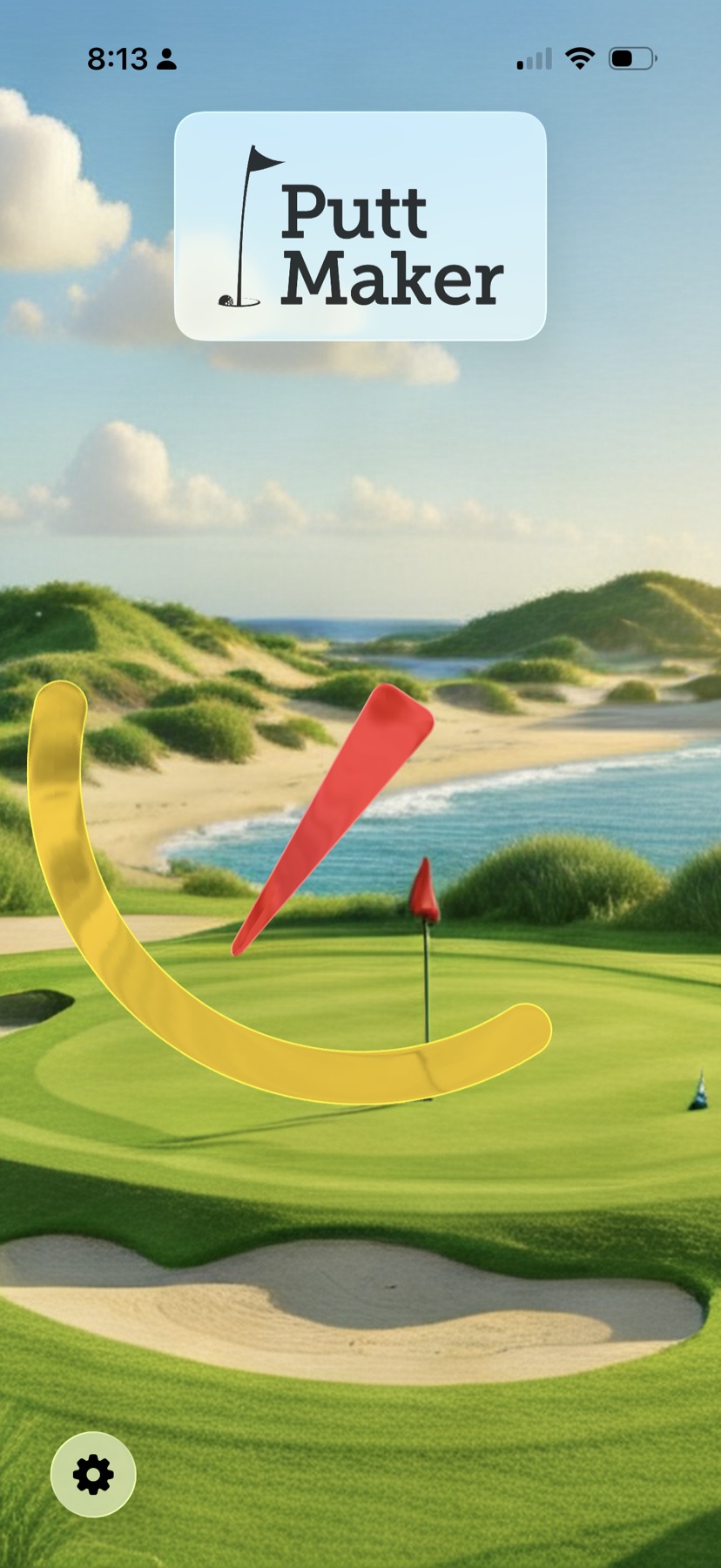 Putt Maker green reading interface